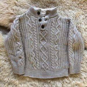 Gap Kids Cable-knit Mockneck Sweater | Oatmeal
